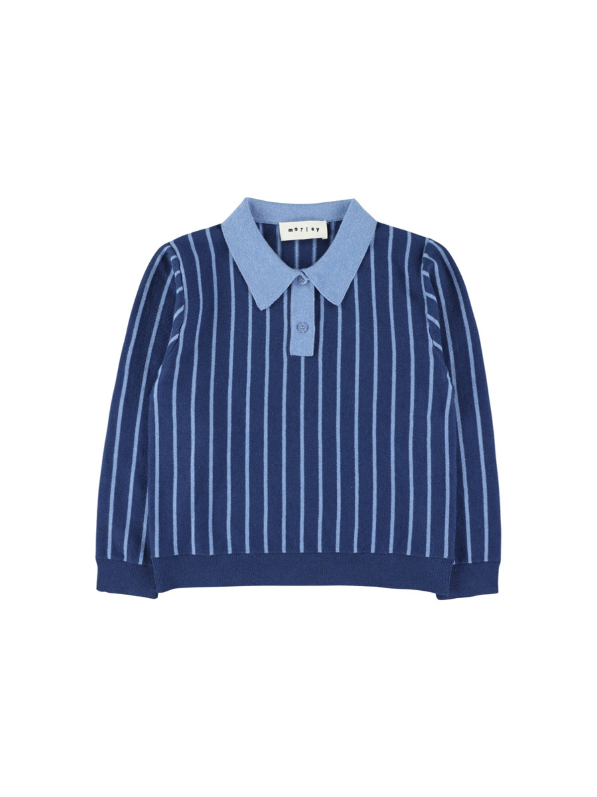 Vincent Knit Polo Tops Morley Clean Denim 2Y 