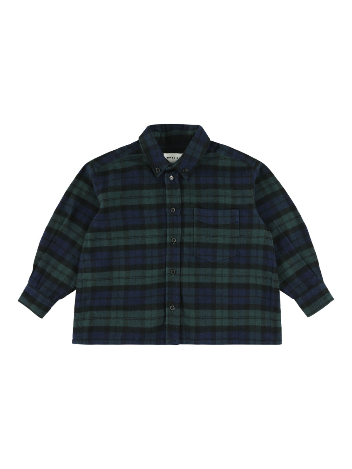Yver Plaid Shirt Tops Morley Navy 2Y