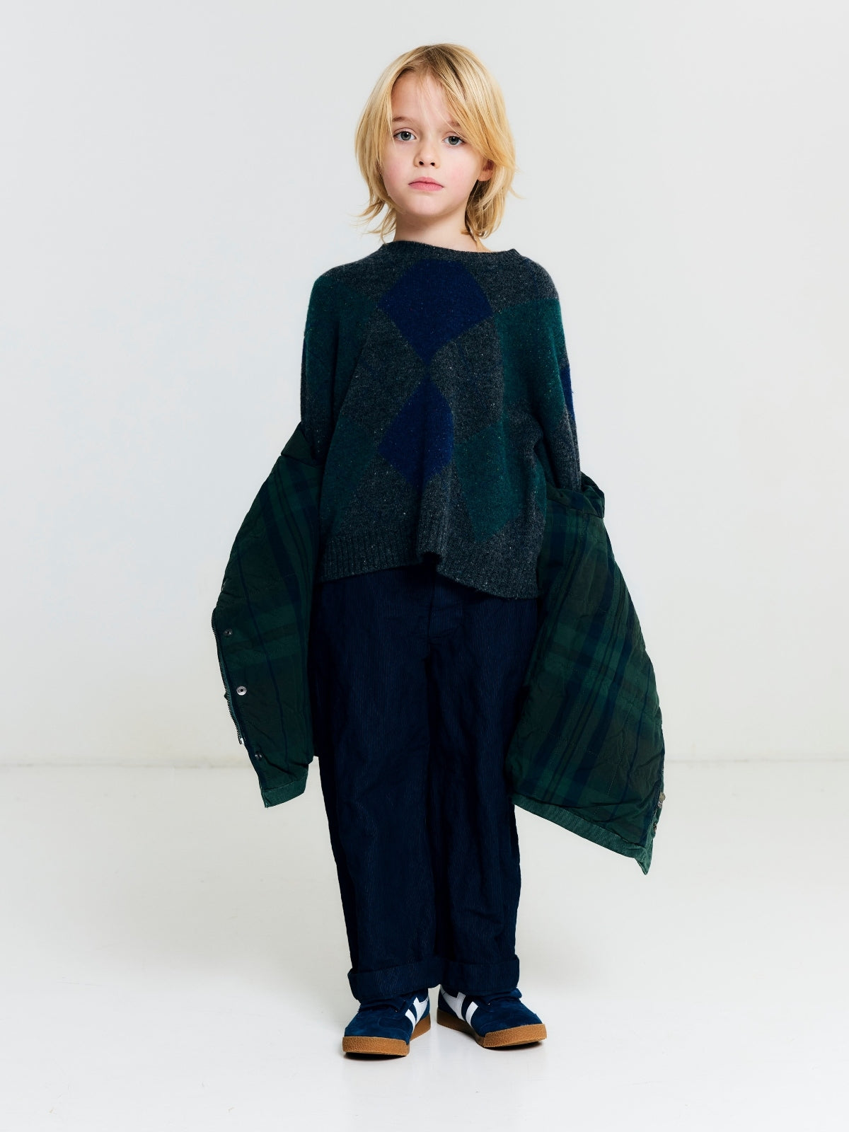 Yves Argyle Sweater Sweaters Morley