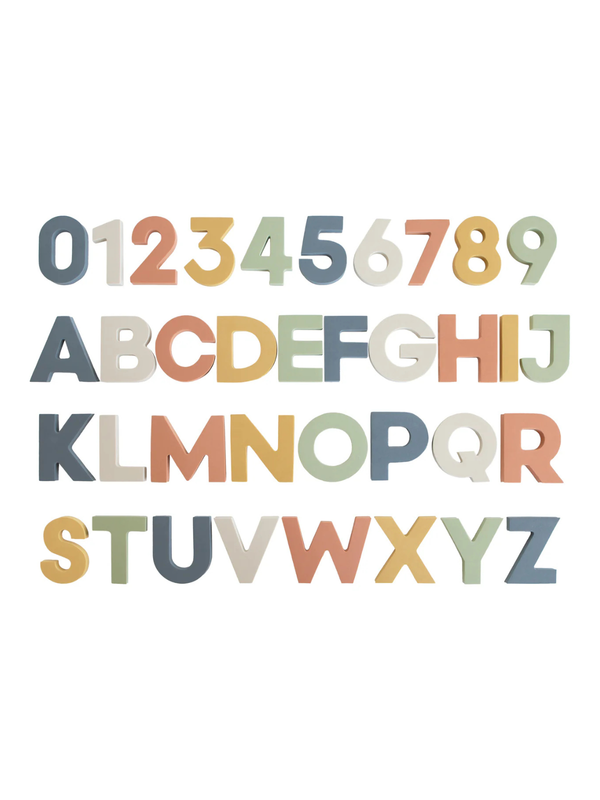 Letters & Numbers Bath Play Set Bath Toys Mushie