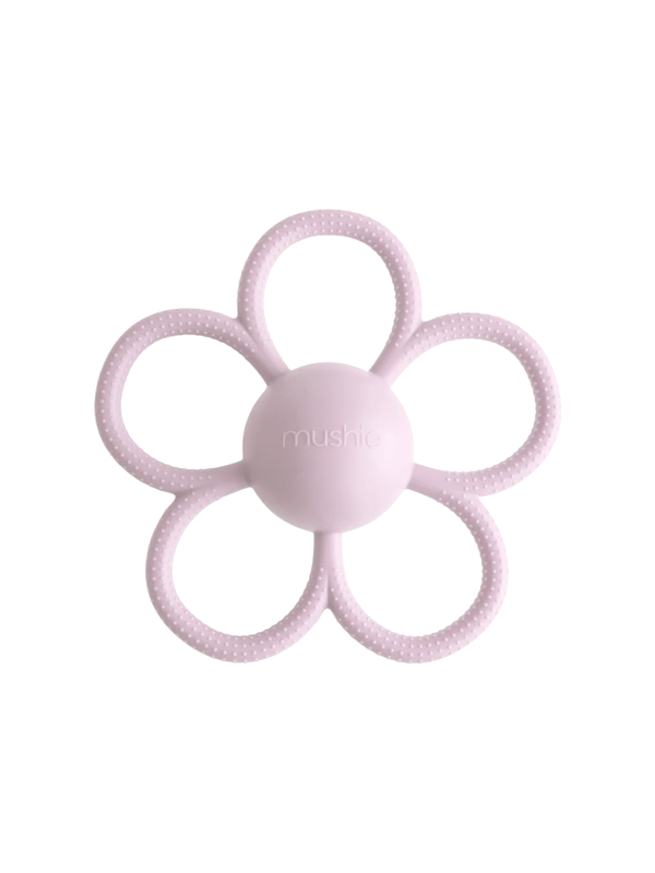 Lilac Daisy Rattle Teether Baby Toys Mushie