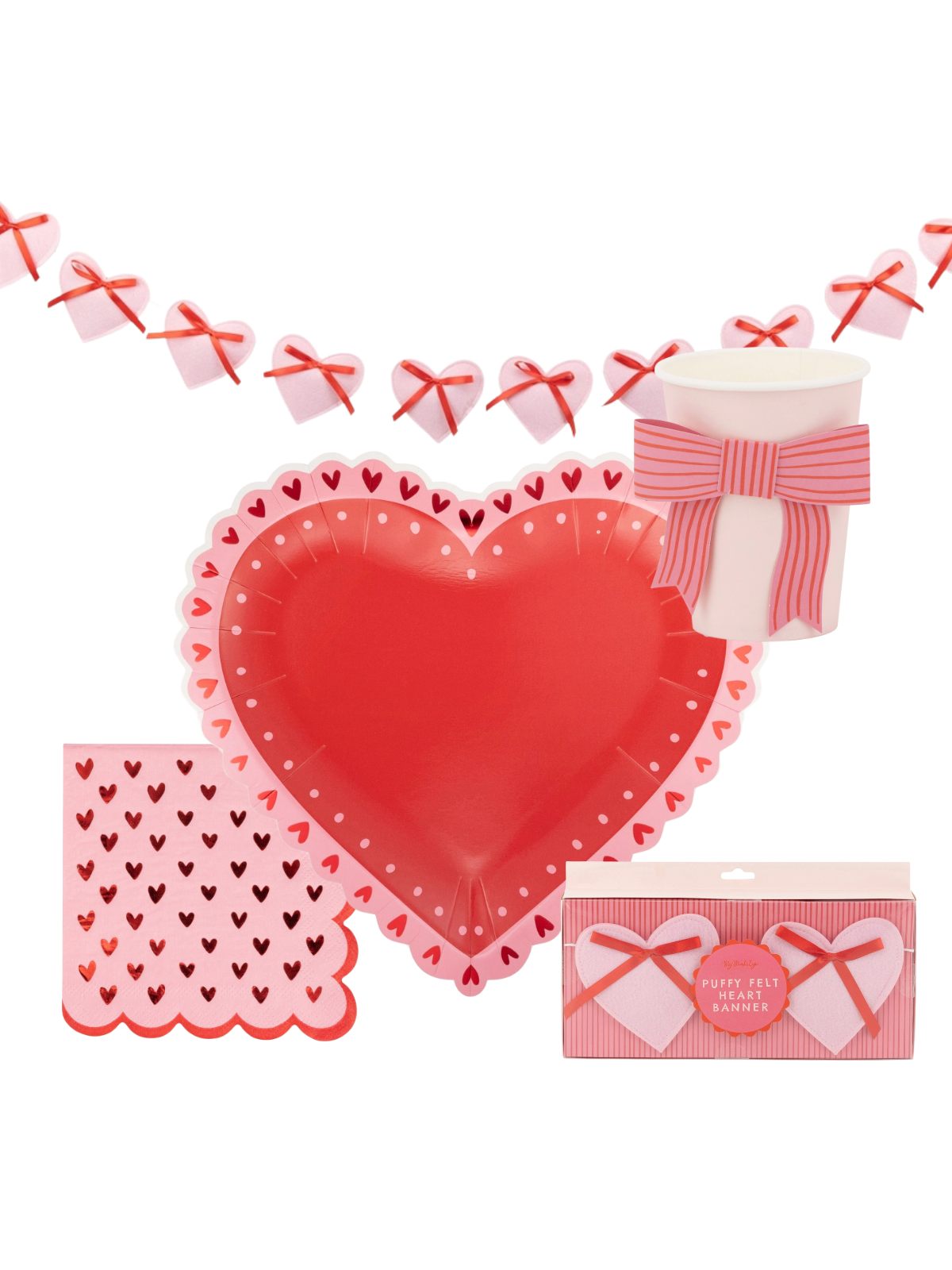 Hearts & Bows Party Pack Party Supplies My Mind's Eye