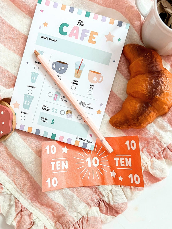 Pretend Play Notepads: Cafe Treats Pretend Play Magic Playbook   