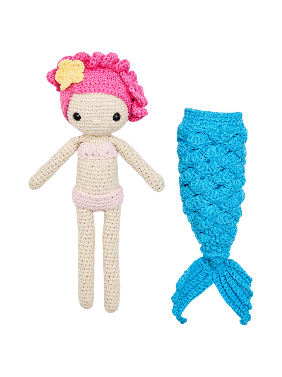 Hand Crochet Mermaid Plush Sevim Handmade   