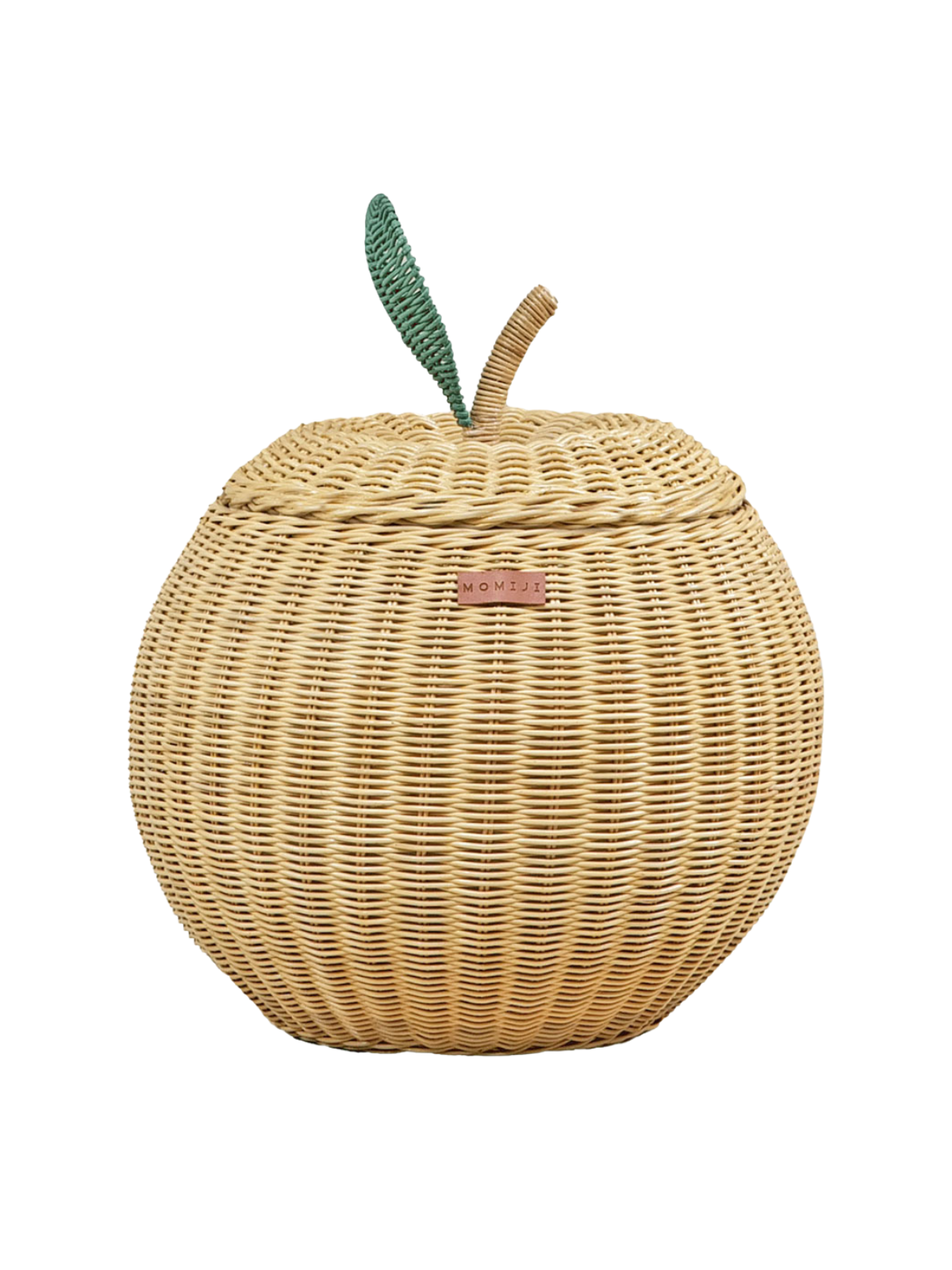 Apple Rattan Storage Basket Natural - Medium Pretend Play Momiji