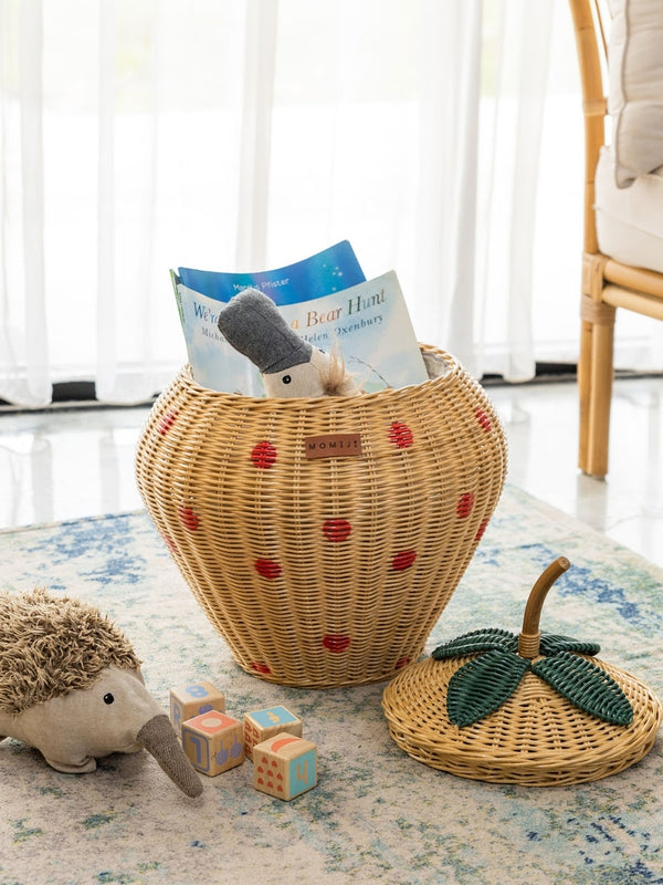 Strawberry Storage Basket Pretend Play Momiji