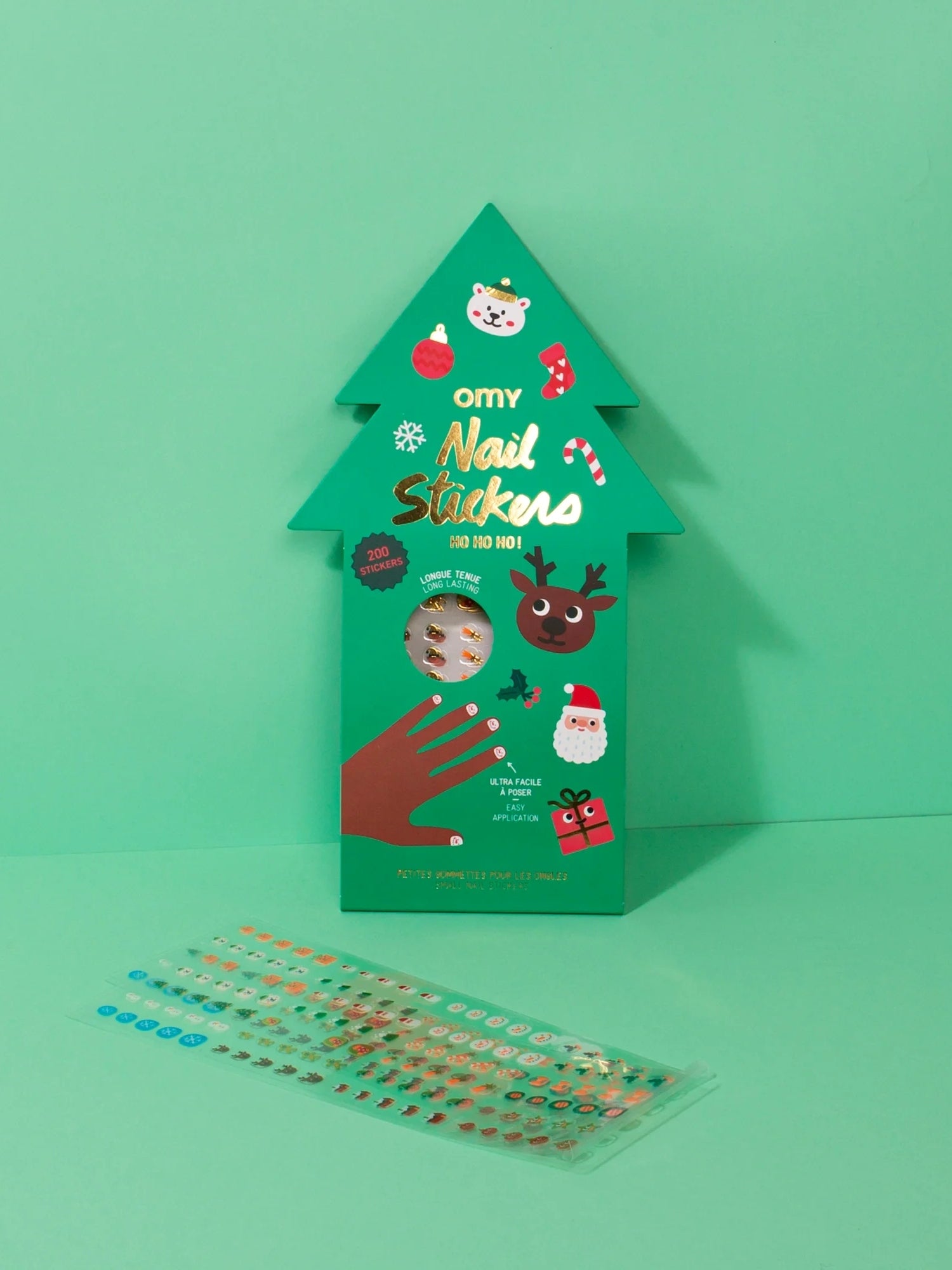 200 Ho Ho Ho! Nail Stickers Arts & Crafts OMY   