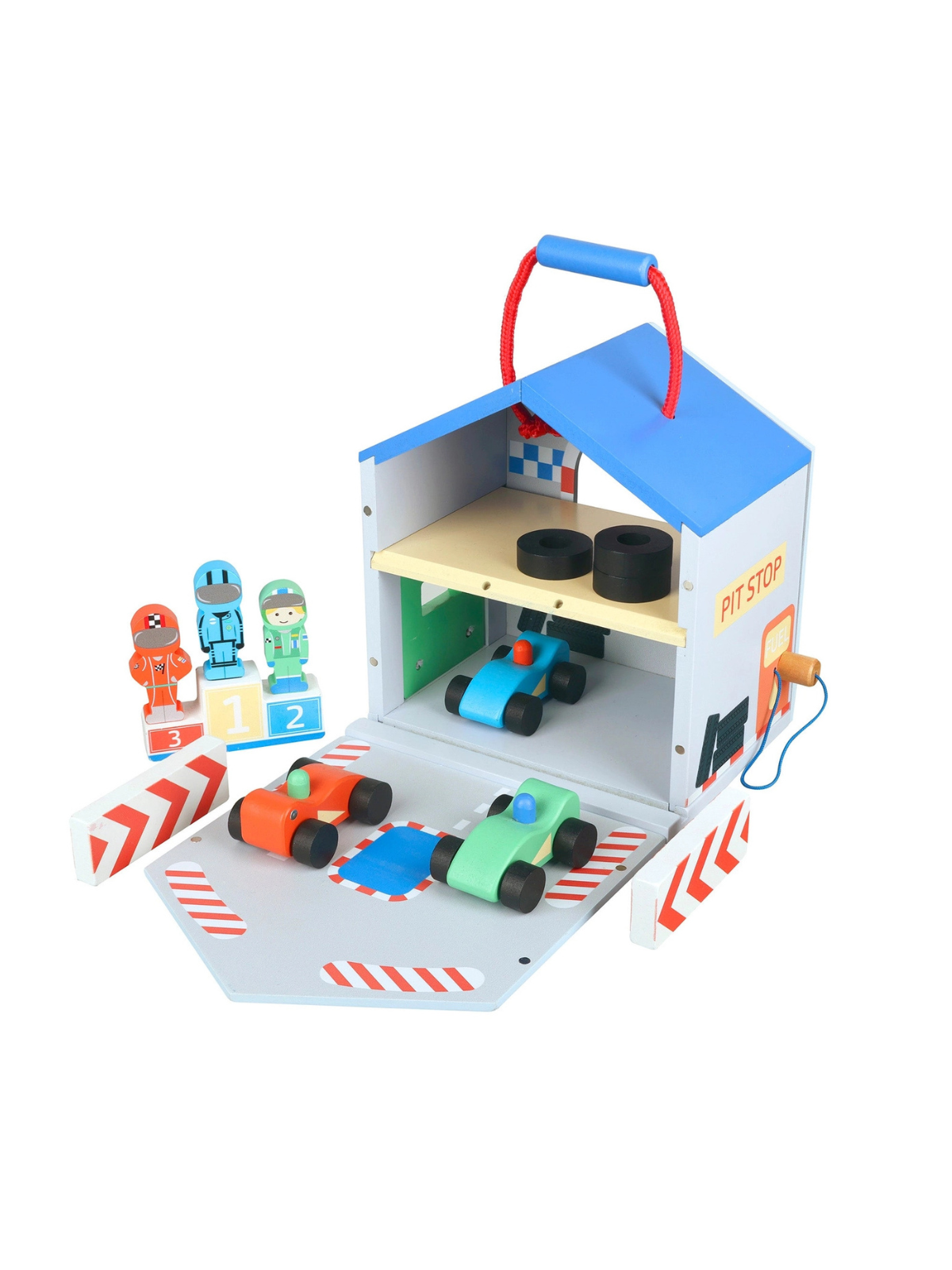 Race Track Play Set Vehicles Orange Tree Toys