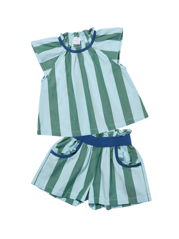 Cecil Short Set - Surf Stripe