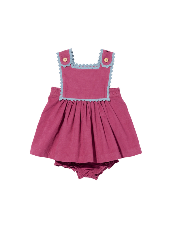 Dorothy Baby Dress Dresses Oso & Me Boysenberry Corduroy 6M