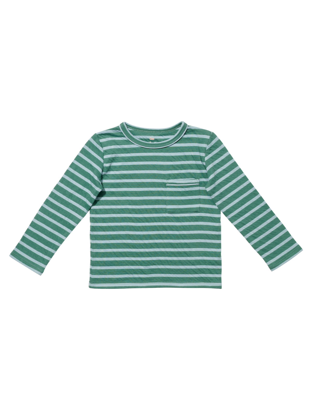 Edward Long Sleeve T-Shirt - Forest Stripe Tops Oso & Me Forest Stripe 3Y