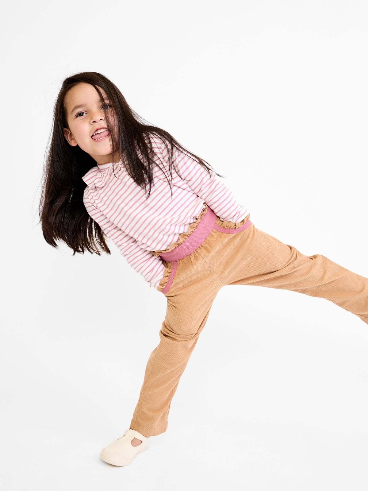 Hen Ruffle Long Sleeve T-Shirt Tops Oso & Me