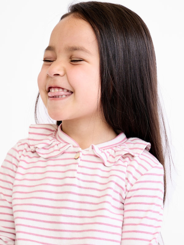 Hen Ruffle Long Sleeve T-Shirt Tops Oso & Me