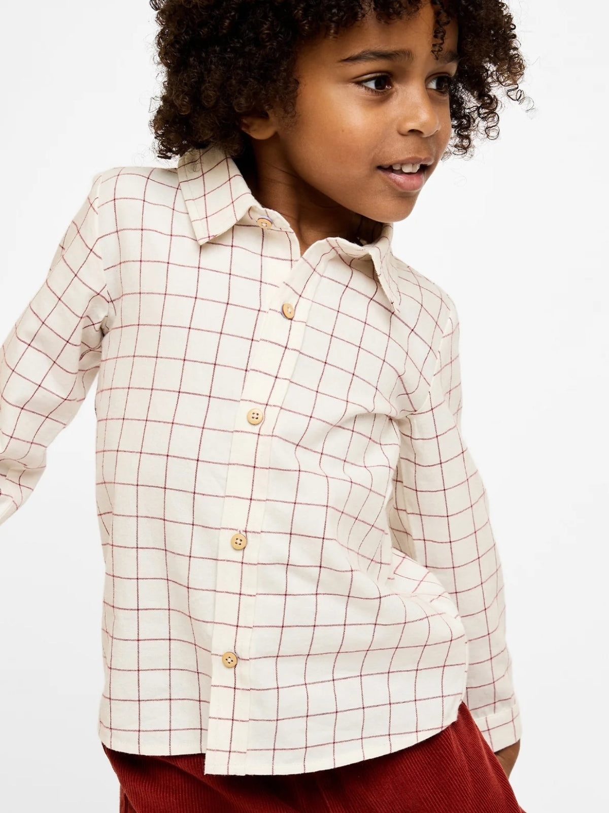 Jeffe Shirt - Pomegranate Plaid Tops Oso & Me