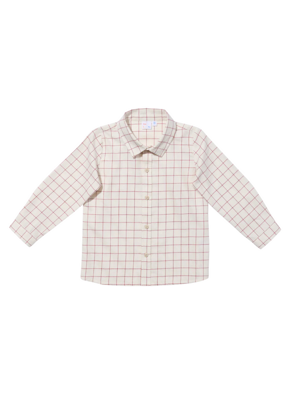 Jeffe Shirt - Pomegranate Plaid Tops Oso & Me