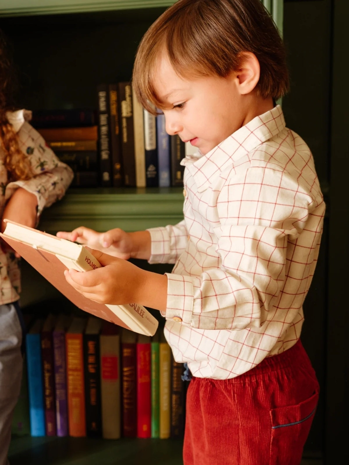 Jeffe Shirt - Pomegranate Plaid Tops Oso & Me