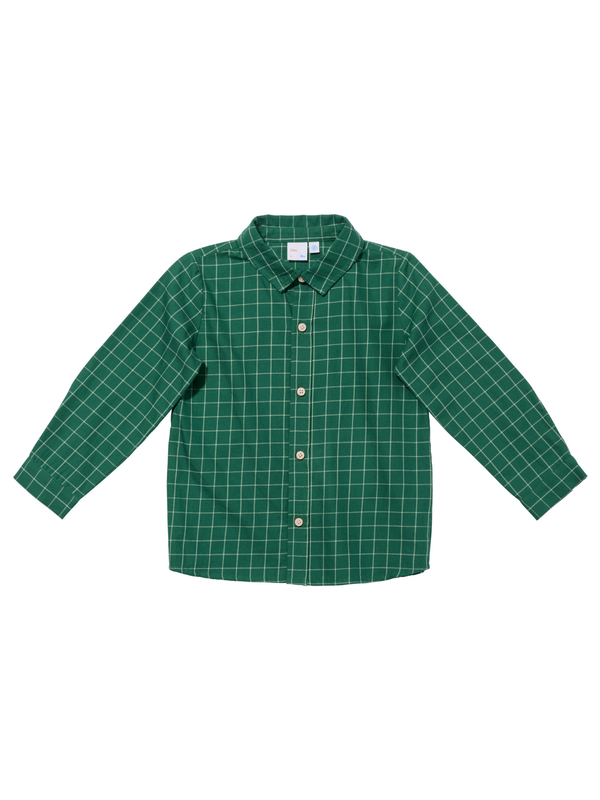 Jeffie Shirt - Green Plaid