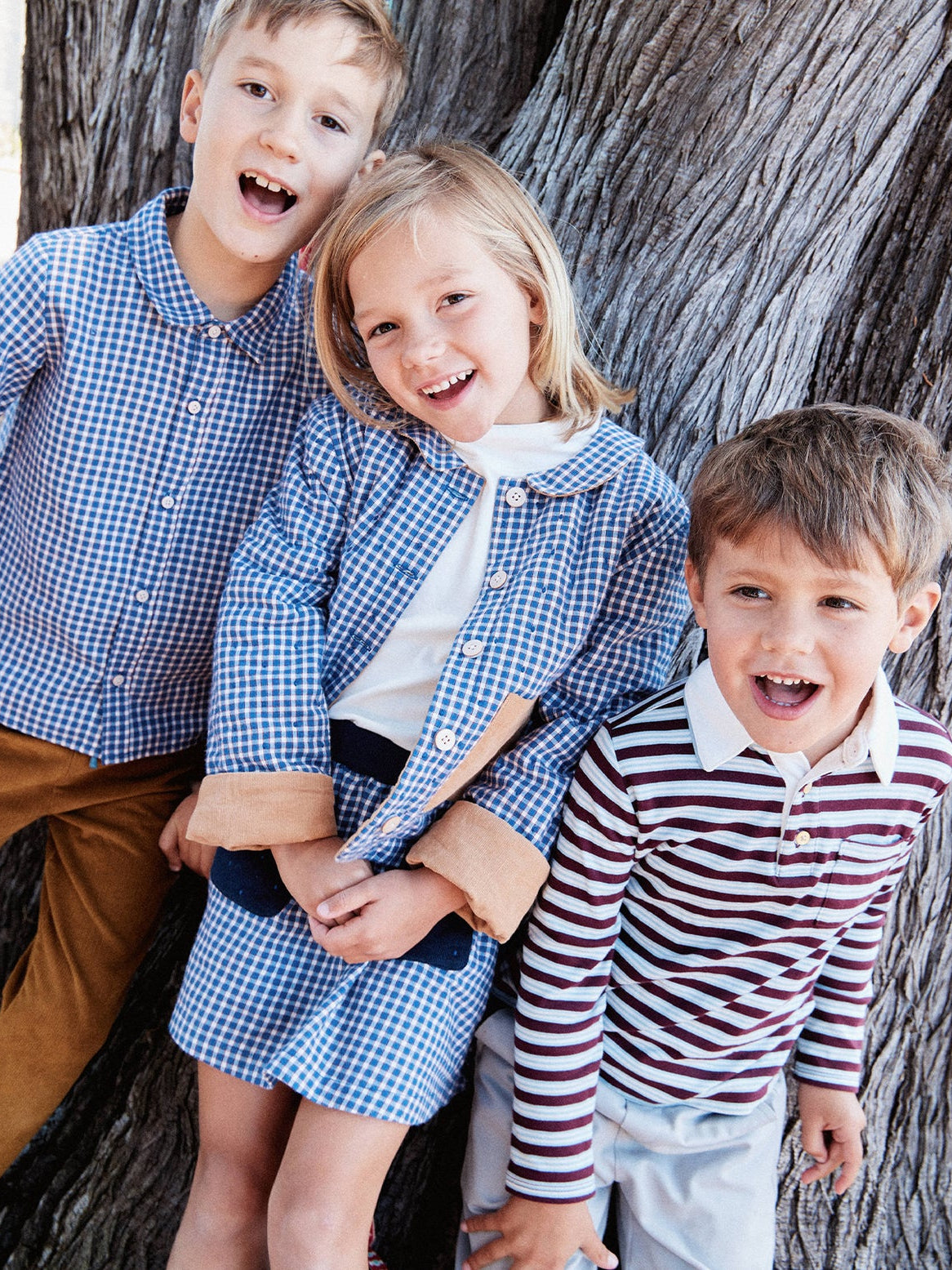 Parker Polo - Burgundy Triple Stripe Tops Oso & Me