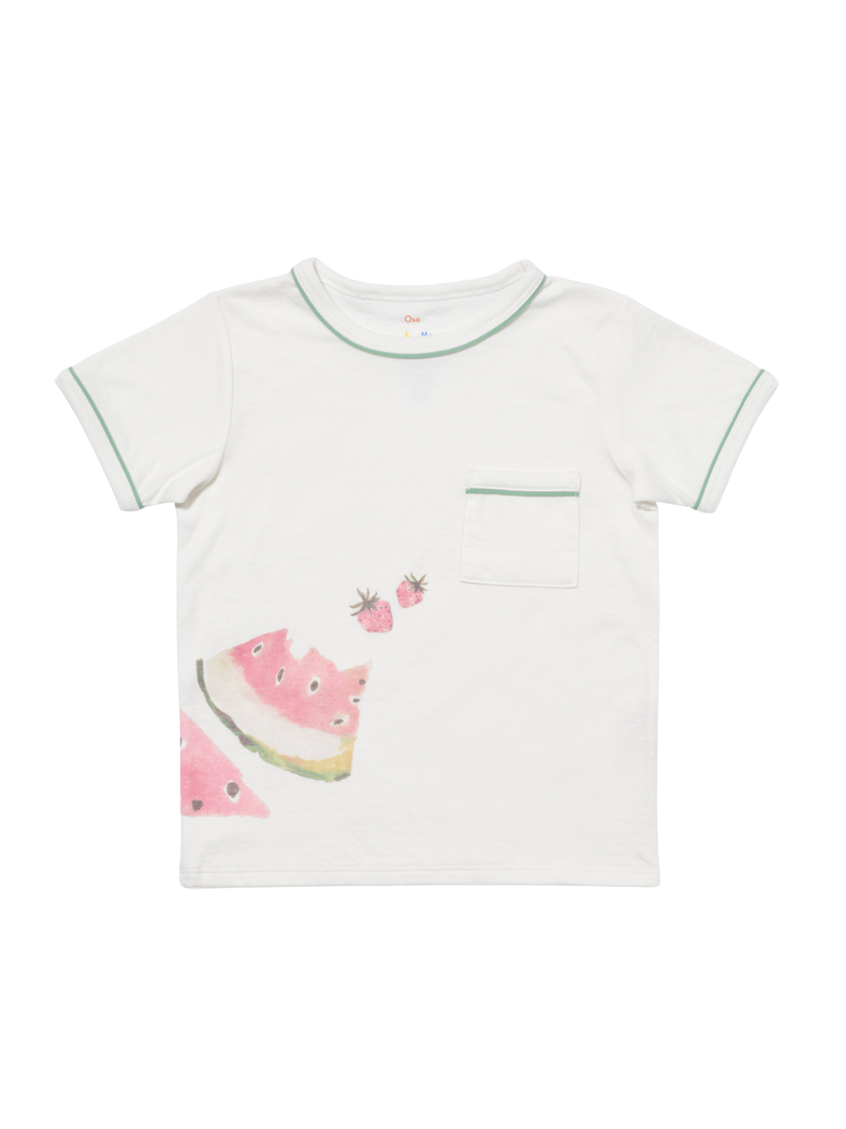 Willie T-Shirt - Summer Slice Tees Oso & Me White 24M