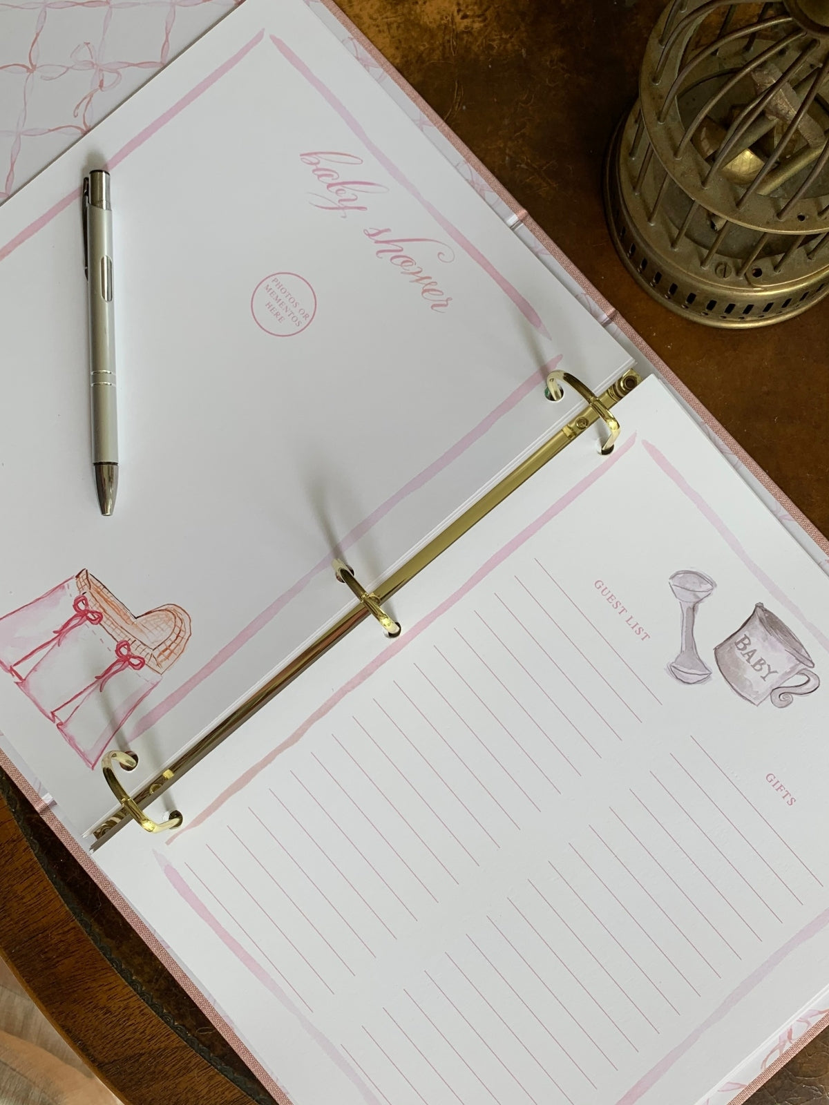 Our Baby Memory Book - Pink Books Over The Moon   