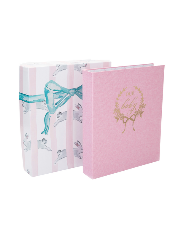 Our Baby Memory Book - Pink Books Over The Moon   