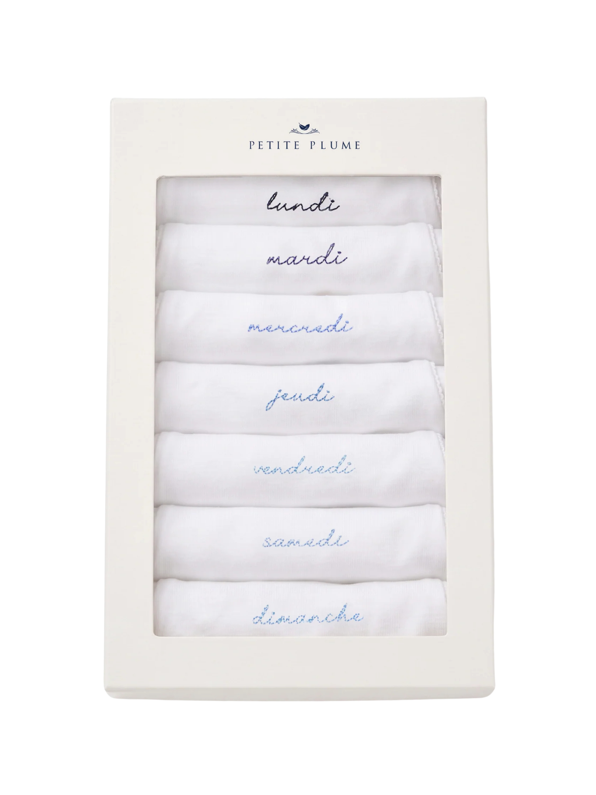 French Lessons Onesie Set - Blue Onesies Petite Plume