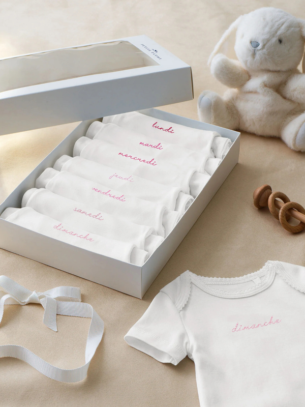 French Lessons Onesie Set - Pink Onesies Petite Plume