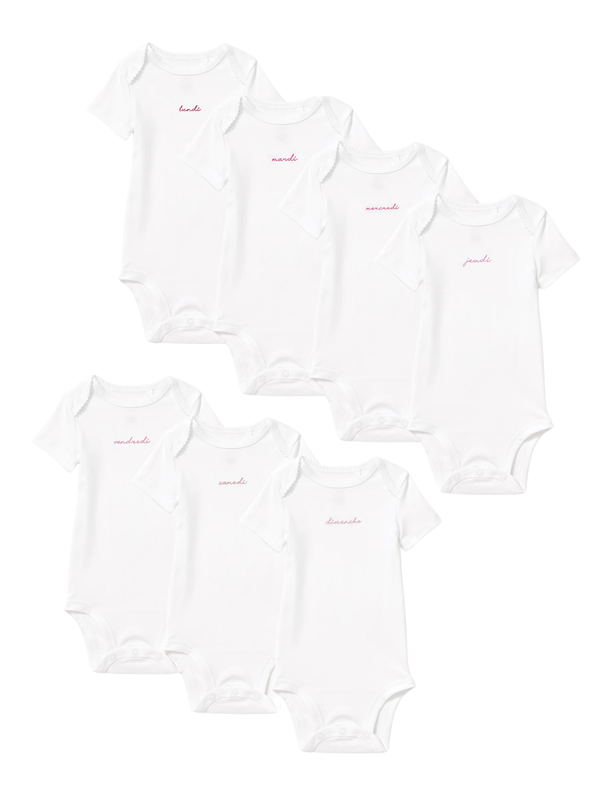 French Lessons Onesie Set - Pink Onesies Petite Plume Pink 0-3M