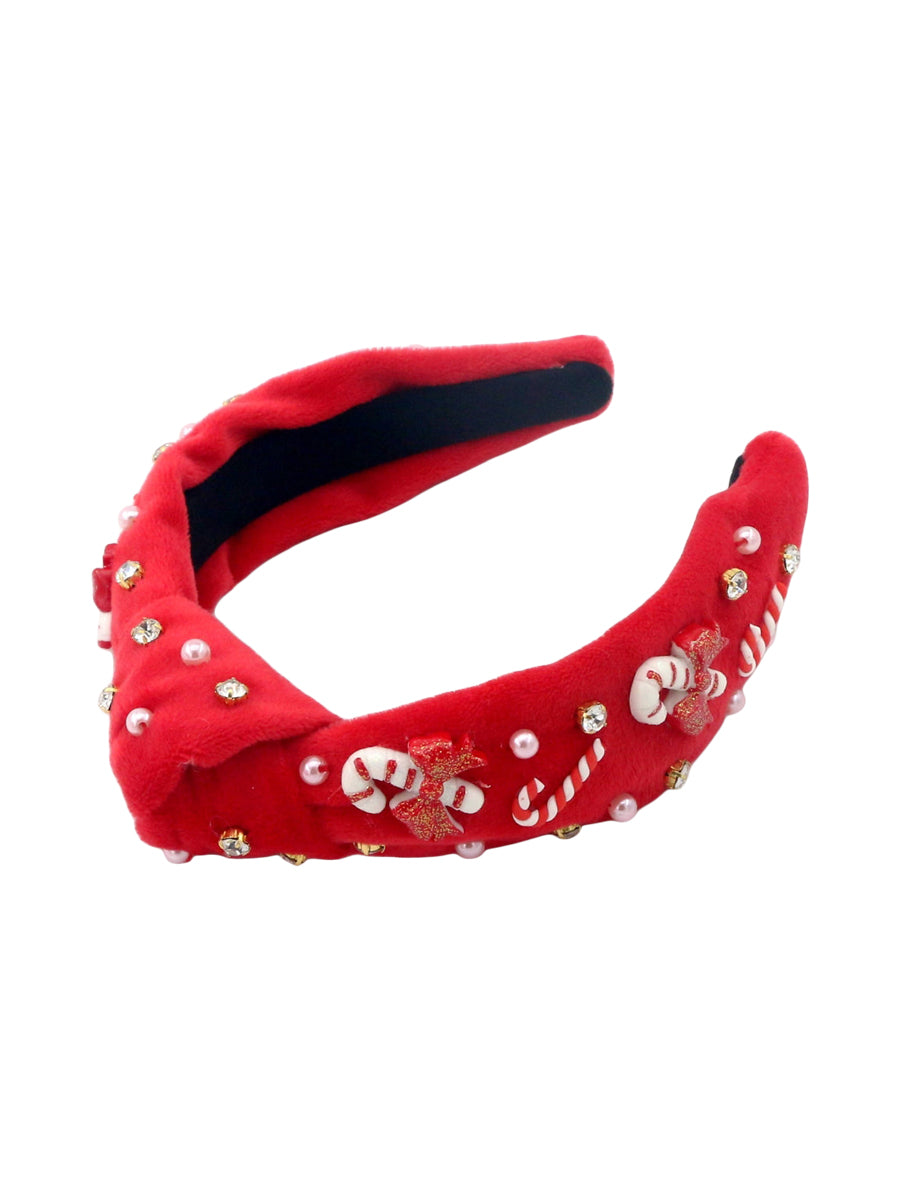 Candy Cane Lane Headband Hair Accessories Poppyland   