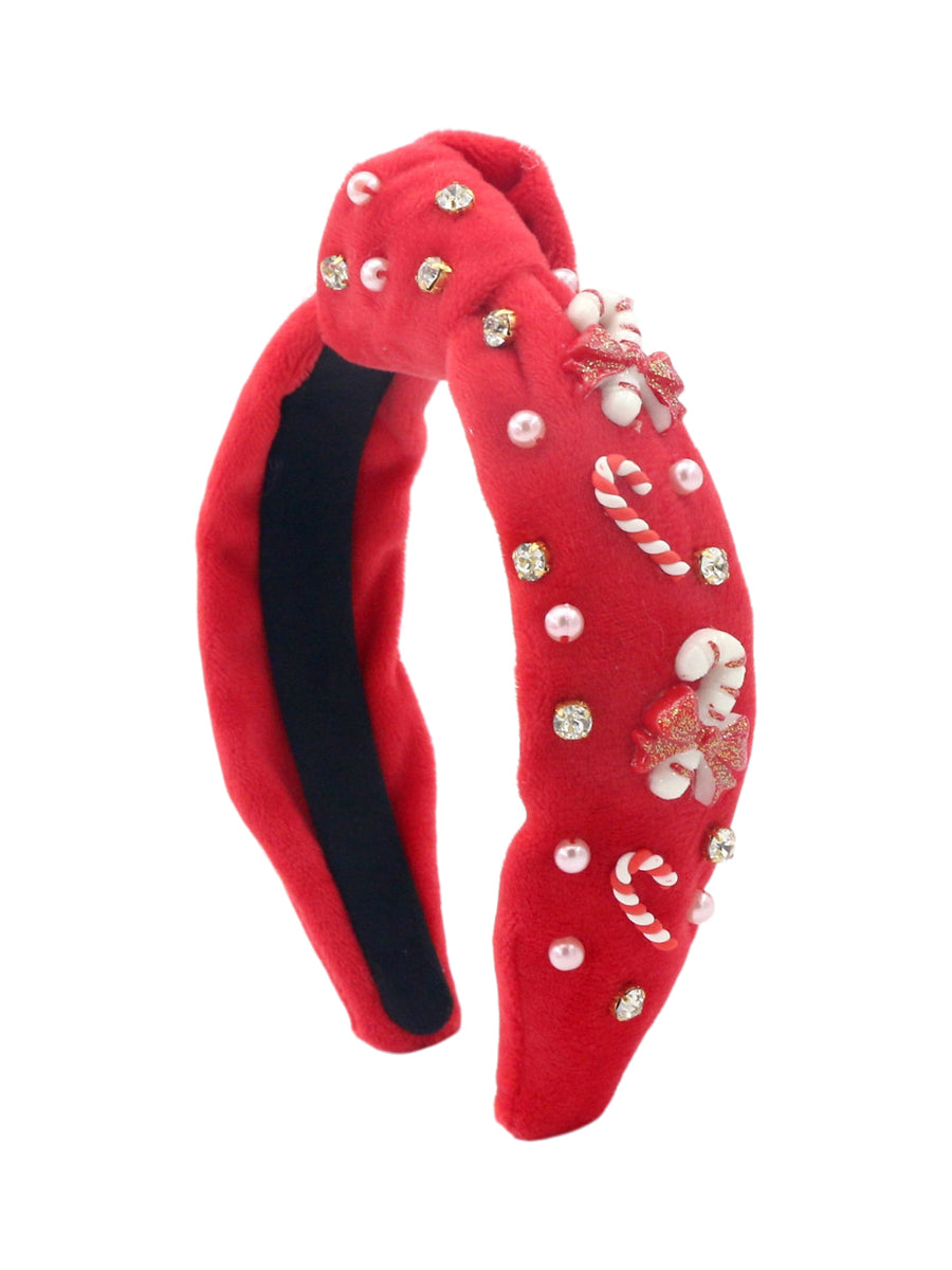 Candy Cane Lane Headband Hair Accessories Poppyland   