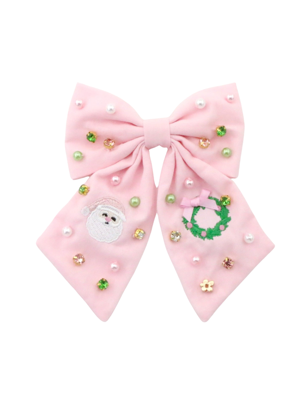 Santa Baby Bow Hair Accessories Poppyland