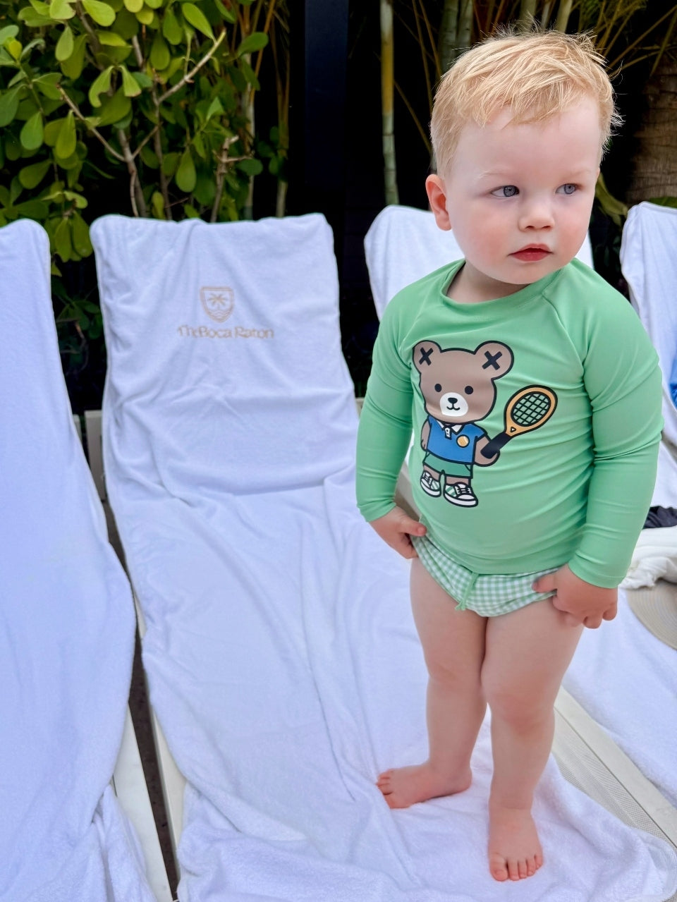 Tennis Bear Swim Set Swim Huxbaby