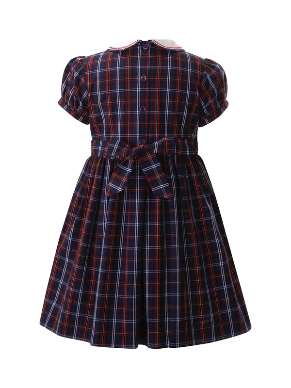 Check Smocked Dress Dresses Rachel Riley   