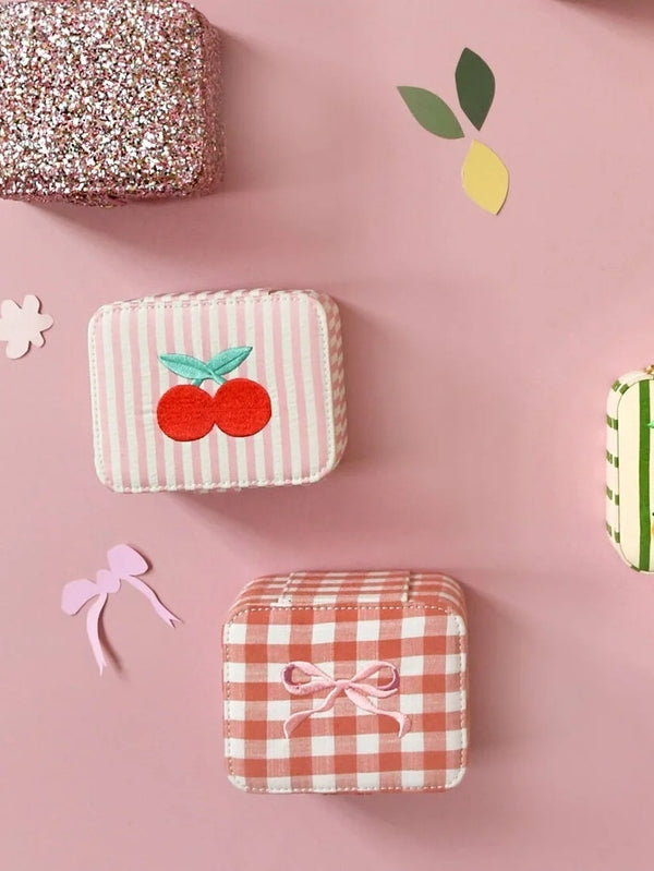 Gingham Jewelry Box