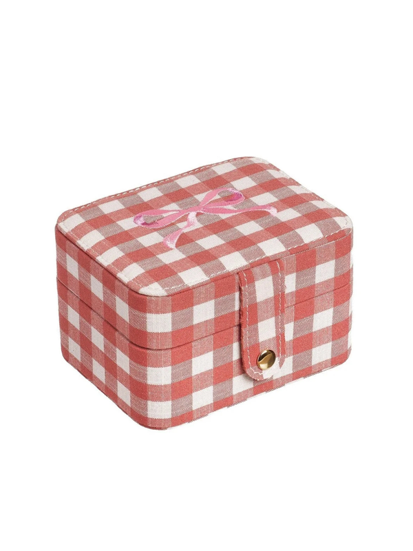 Gingham Jewelry Box