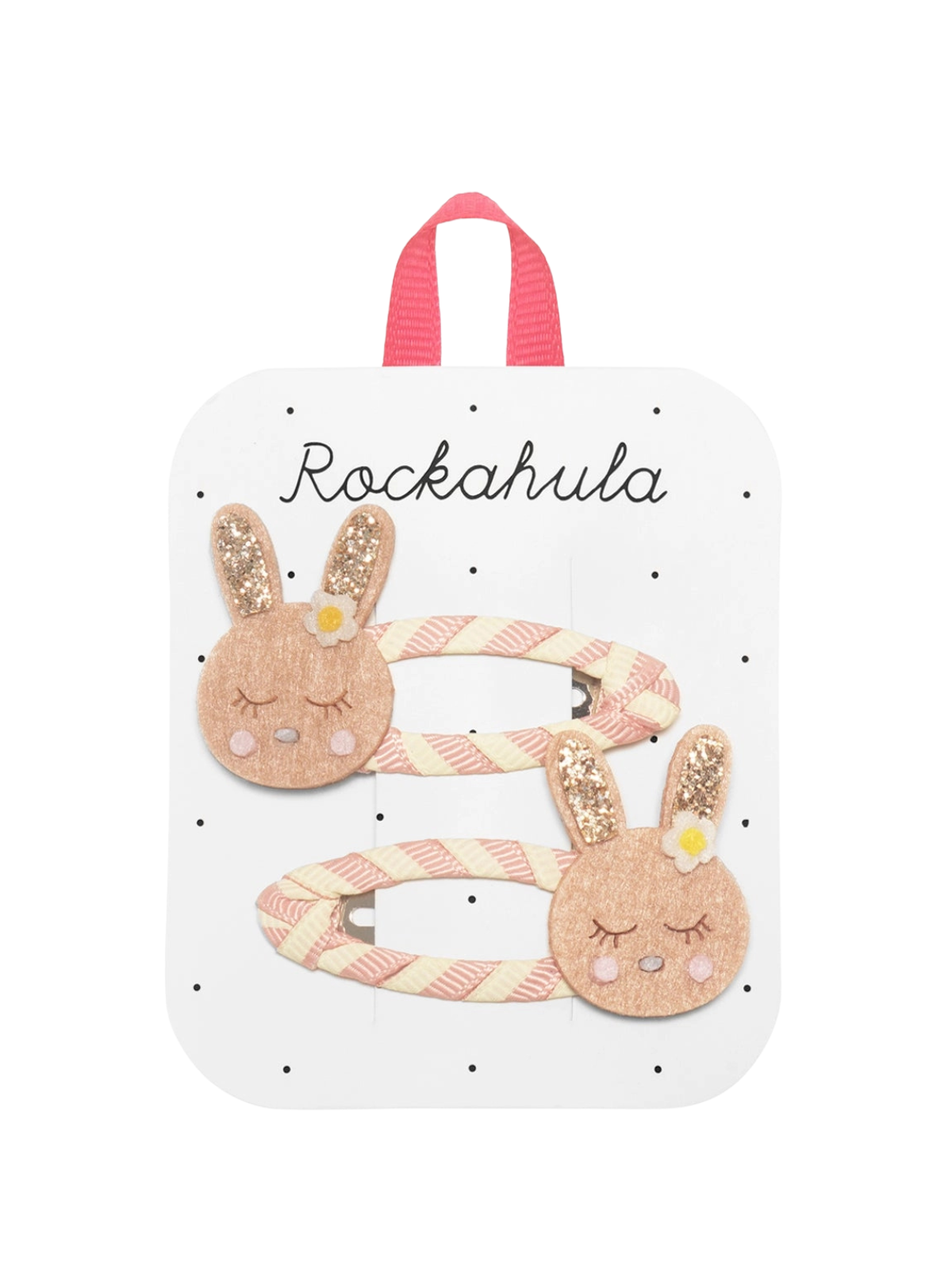 Stripy Bunny Clips Hair Accessories Rockahula Kids