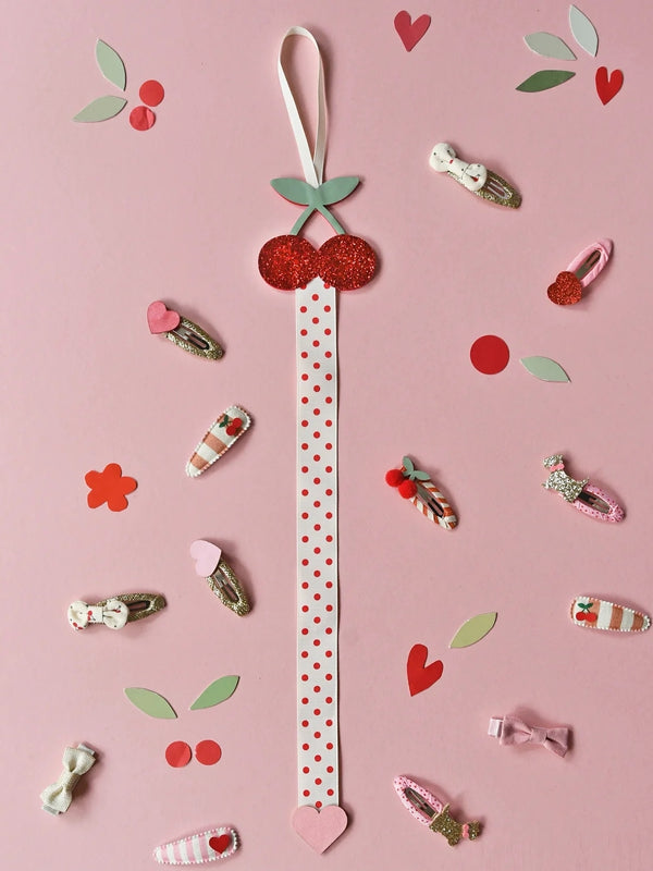 Very Cherry Ribbon Clip Hanger