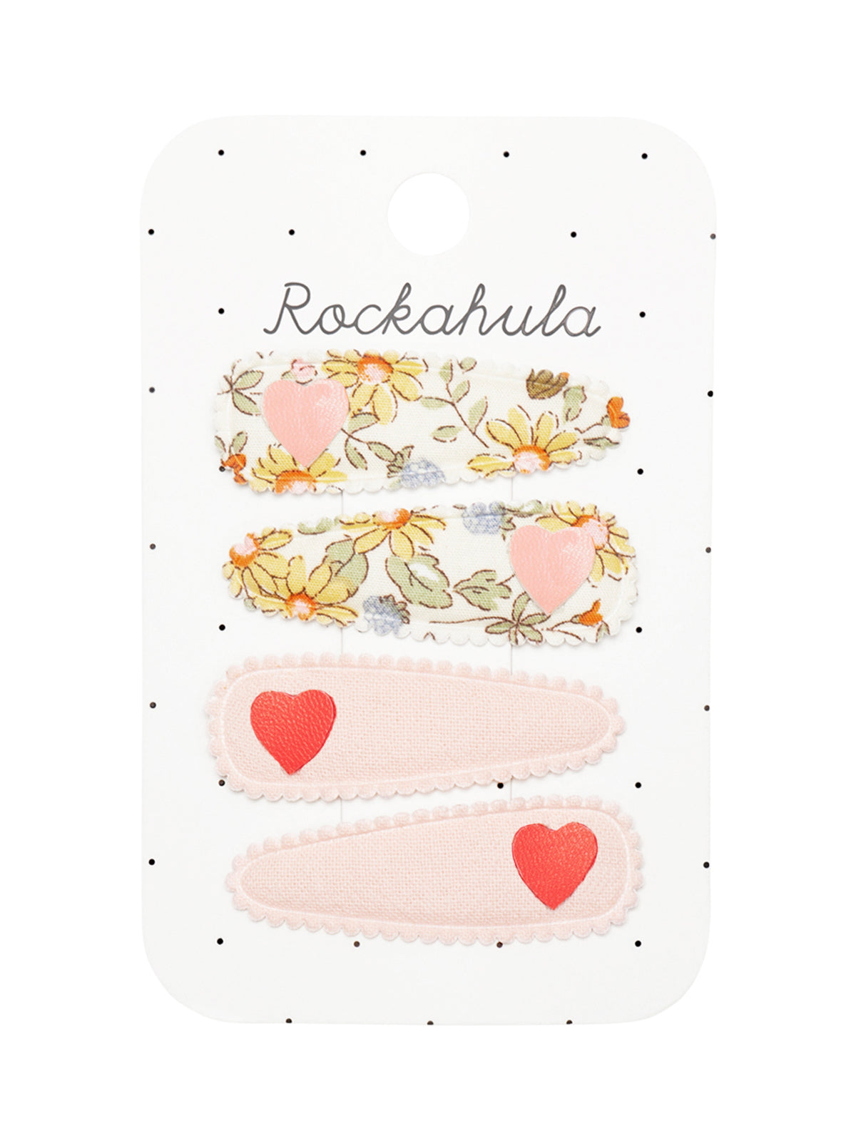 Bramble Heart Fabric Clip Set Hair Accessories Rockahula Kids   