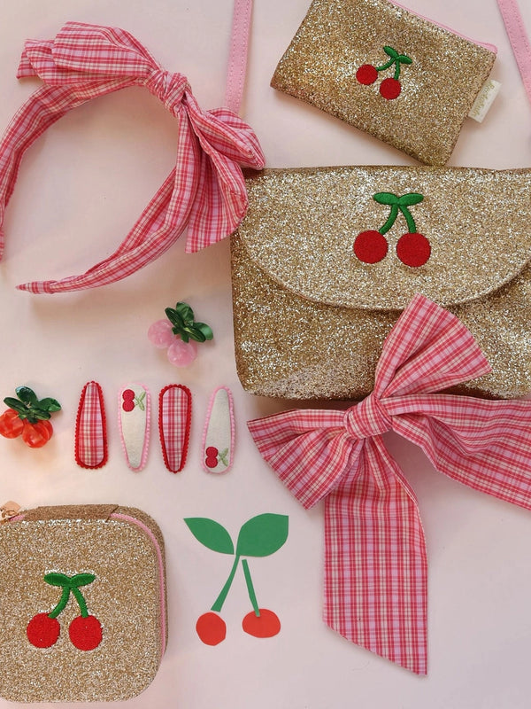 Cherry Dreams Glitter Purse