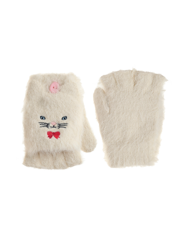 Cute Kitten Fluffy Gloves
