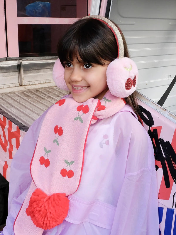 Cheerful Cherry Earmuffs Hats Rockahula Kids