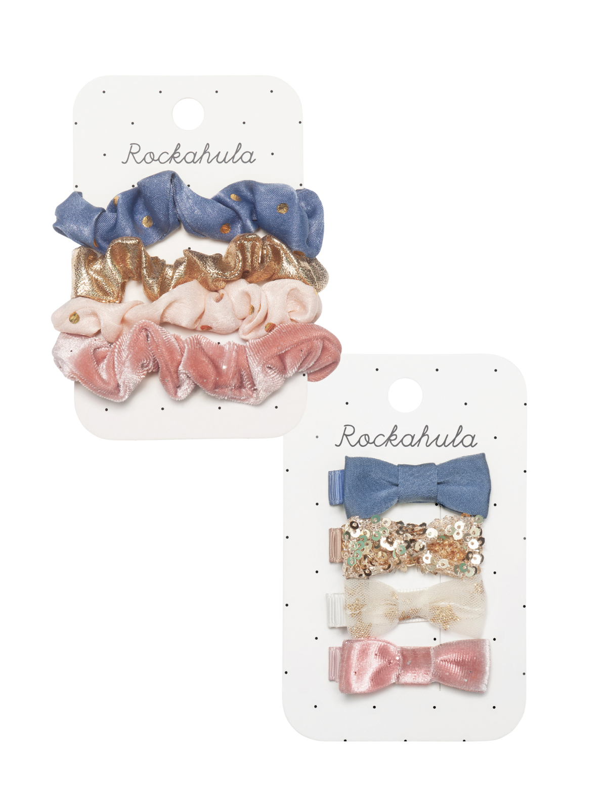 Enchanted Mini Bow Clips & Scrunchies Set Hair Accessories Rockahula Kids   