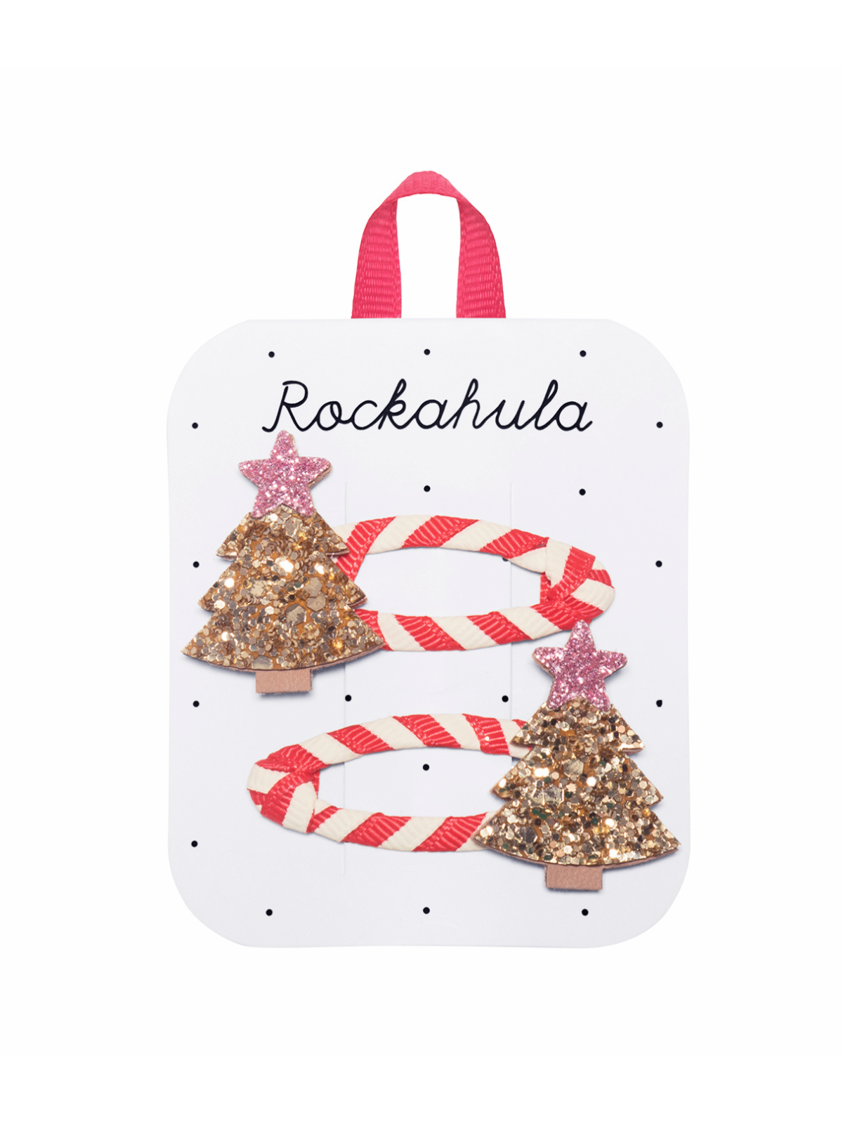 Glitter Christmas Tree Clips Hair Accessories Rockahula Kids