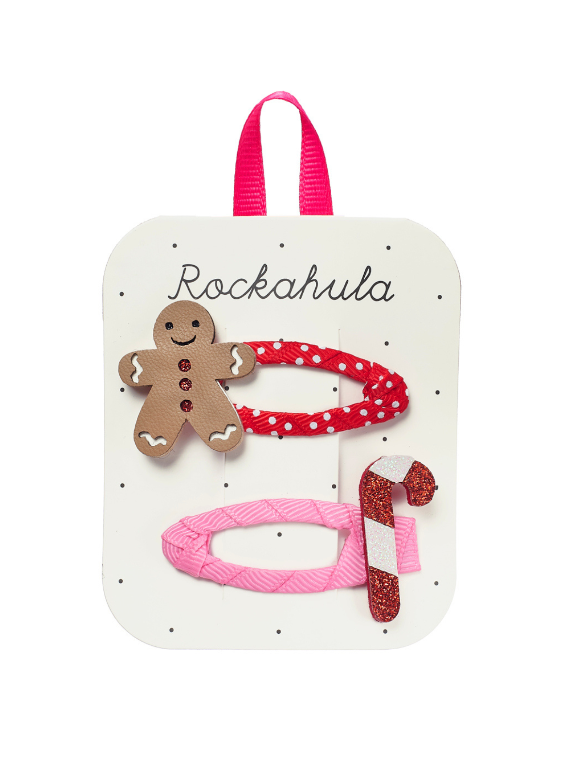 Jolly Gingerbread Man Clips Hair Accessories Rockahula Kids