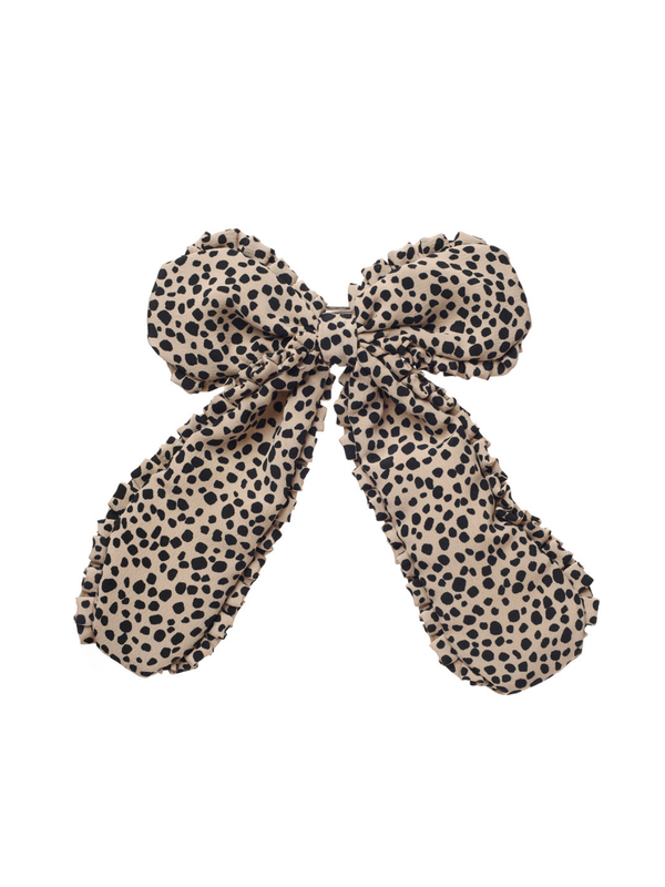 Leopard Bow Clip