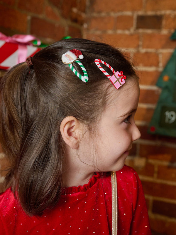 Merry Santa Clips Hair Accessories Rockahula Kids