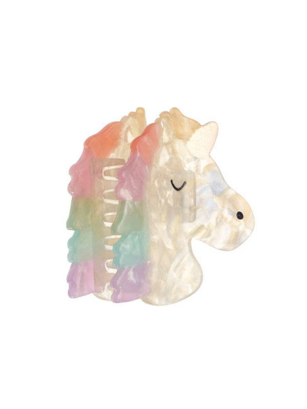 Rainbow Unicorn Claw Clip