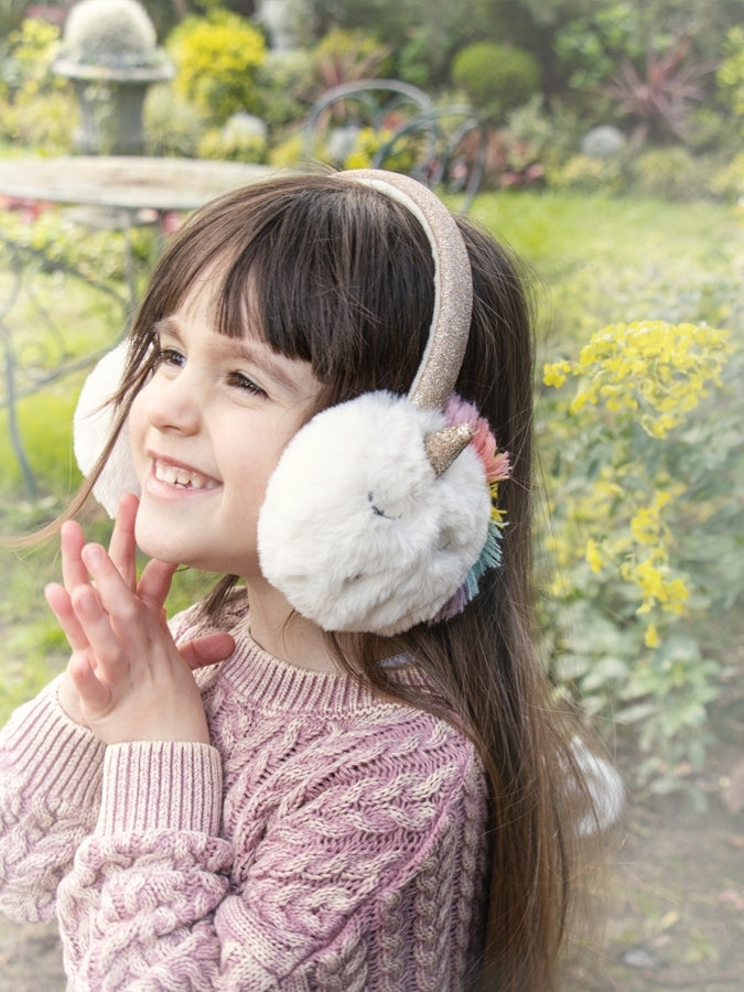 Rainbow Unicorn Earmuffs Hats Rockahula Kids   