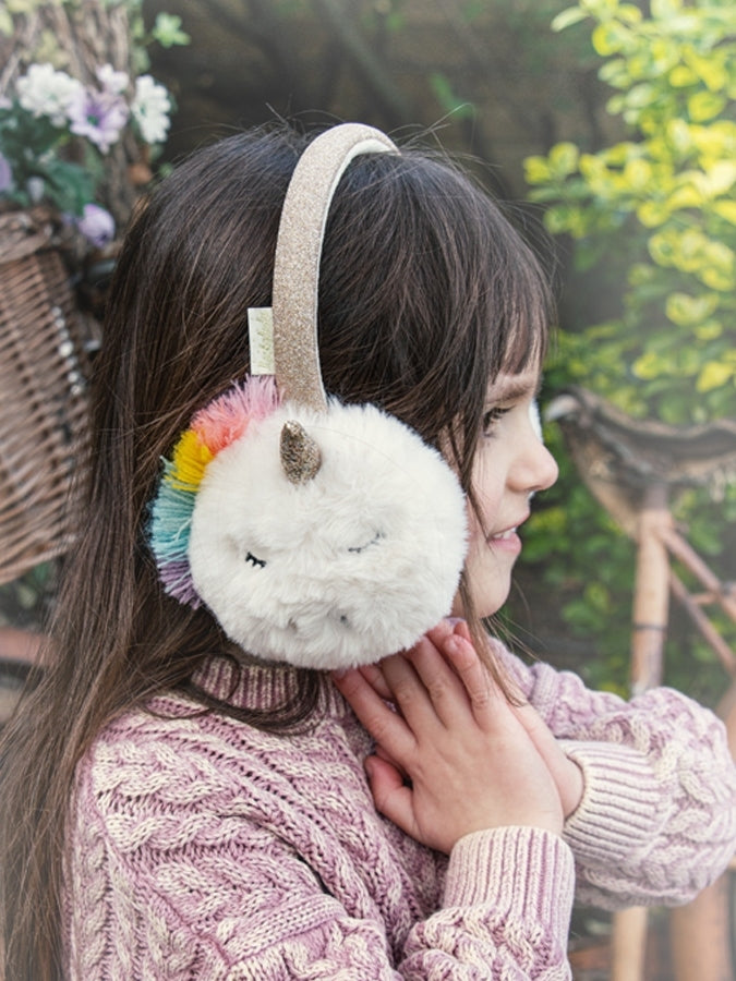 Rainbow Unicorn Earmuffs Hats Rockahula Kids   