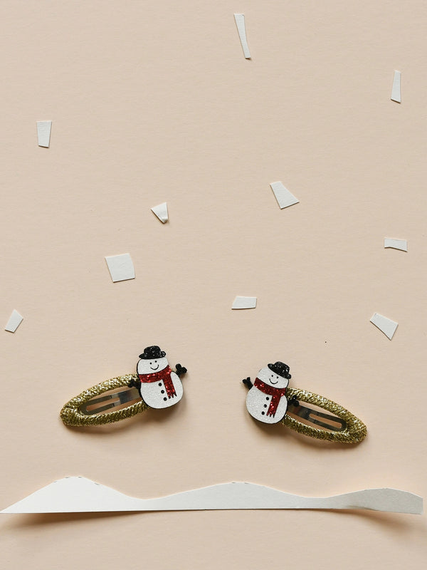 Snowman Clips Hair Accessories Rockahula Kids